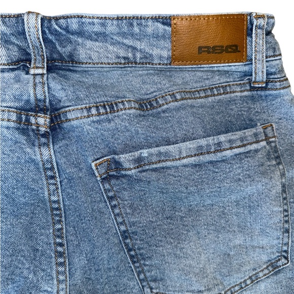 RSQ Straight Stretch Jeans Medium Blue Wash Size 30x30 - Picture 4 of 4